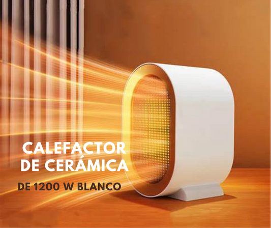 Calefactor de cerámica PTC de 1200 W blanco